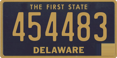 DE license plate 454483