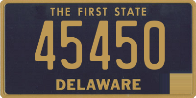 DE license plate 45450