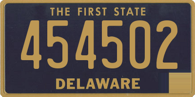 DE license plate 454502