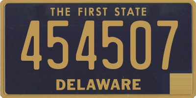 DE license plate 454507