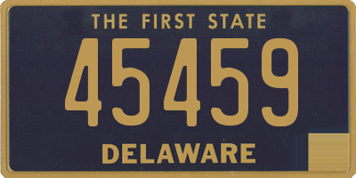 DE license plate 45459