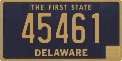 DE license plate 45461