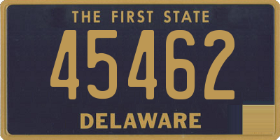 DE license plate 45462