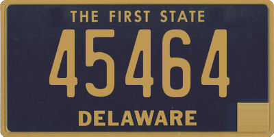 DE license plate 45464