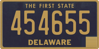 DE license plate 454655