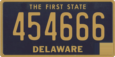 DE license plate 454666