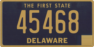 DE license plate 45468