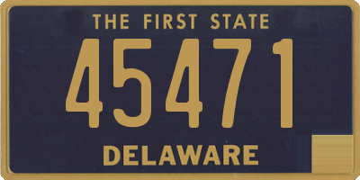 DE license plate 45471