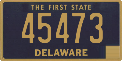 DE license plate 45473