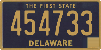 DE license plate 454733