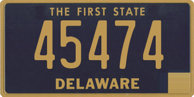 DE license plate 45474