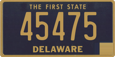 DE license plate 45475