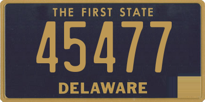DE license plate 45477