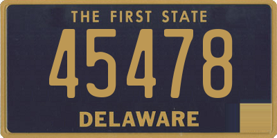 DE license plate 45478