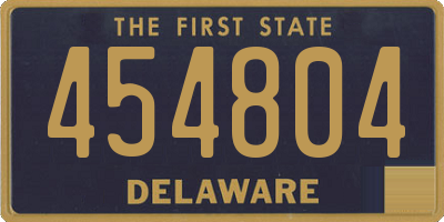 DE license plate 454804