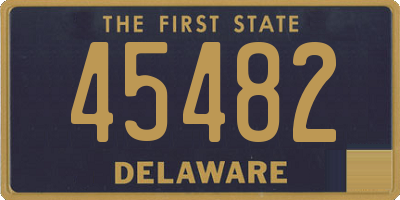 DE license plate 45482