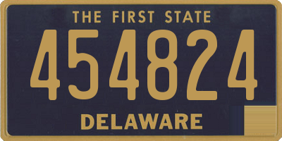 DE license plate 454824