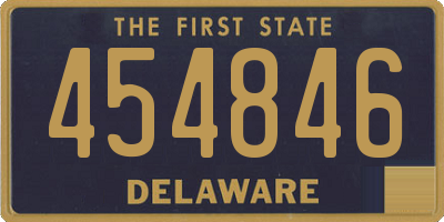 DE license plate 454846