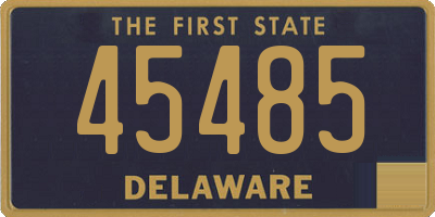 DE license plate 45485