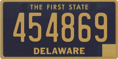 DE license plate 454869