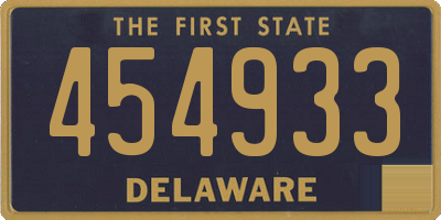 DE license plate 454933
