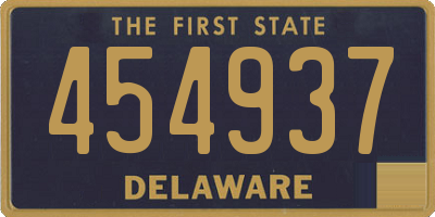 DE license plate 454937
