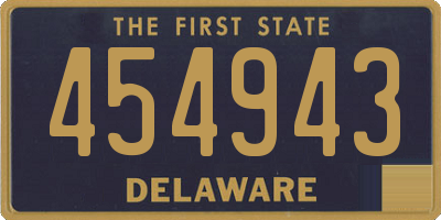 DE license plate 454943