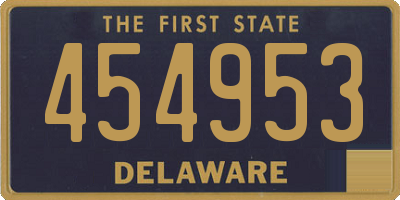 DE license plate 454953