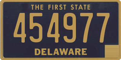 DE license plate 454977