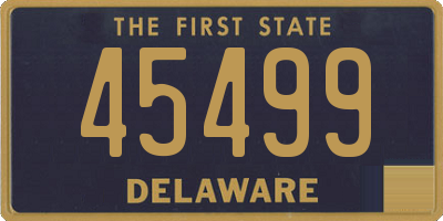DE license plate 45499