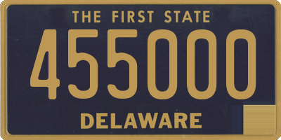 DE license plate 455000