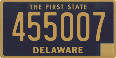 DE license plate 455007
