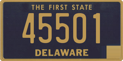 DE license plate 45501