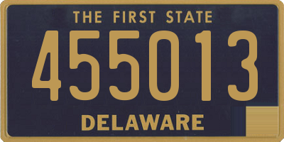 DE license plate 455013