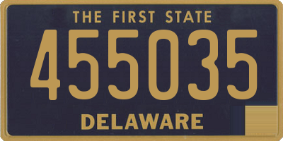 DE license plate 455035