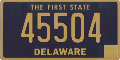 DE license plate 45504