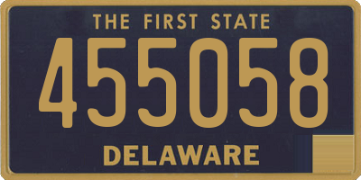 DE license plate 455058