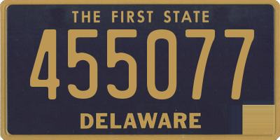 DE license plate 455077