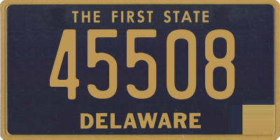 DE license plate 45508