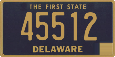 DE license plate 45512