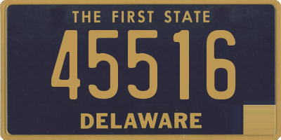 DE license plate 45516