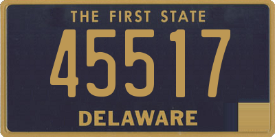 DE license plate 45517