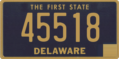 DE license plate 45518