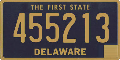 DE license plate 455213