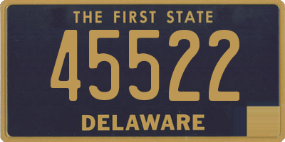 DE license plate 45522