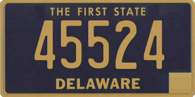 DE license plate 45524
