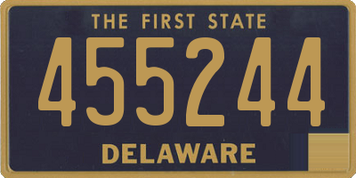 DE license plate 455244