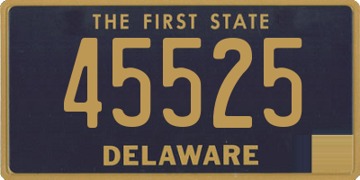 DE license plate 45525