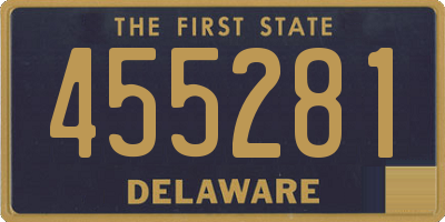 DE license plate 455281