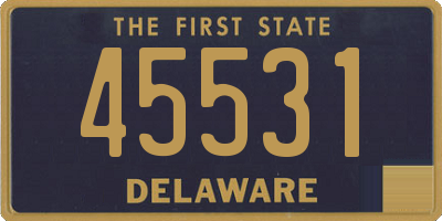 DE license plate 45531